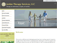 Tablet Screenshot of jordantherapyservices.com